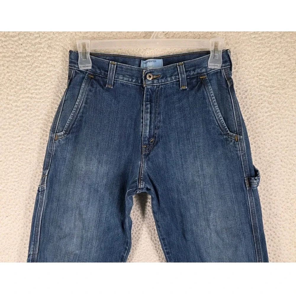 Levis SilverTab Carpenter Jeans Mens 30 Blue Denim Loose Distressed Destroyed